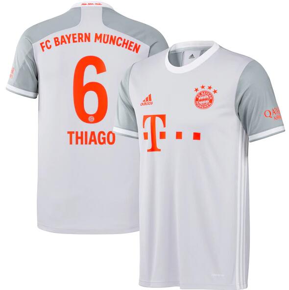 Bayern Munich Away Kit Soccer Jersey Thiago #6 2020/21